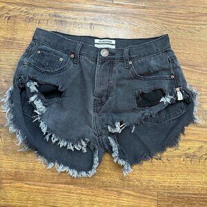 One teaspoon bandits black cut off shorts